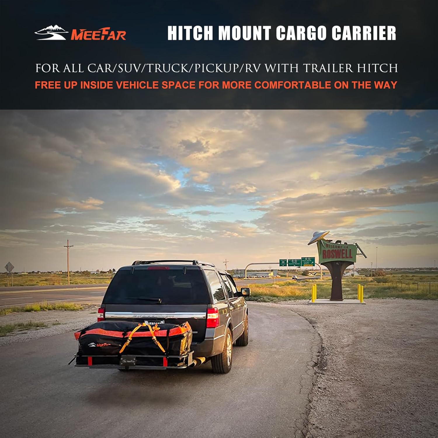 Detalle 2 de MeeFar 500 lb Hitch Cargo Carrier 60x20