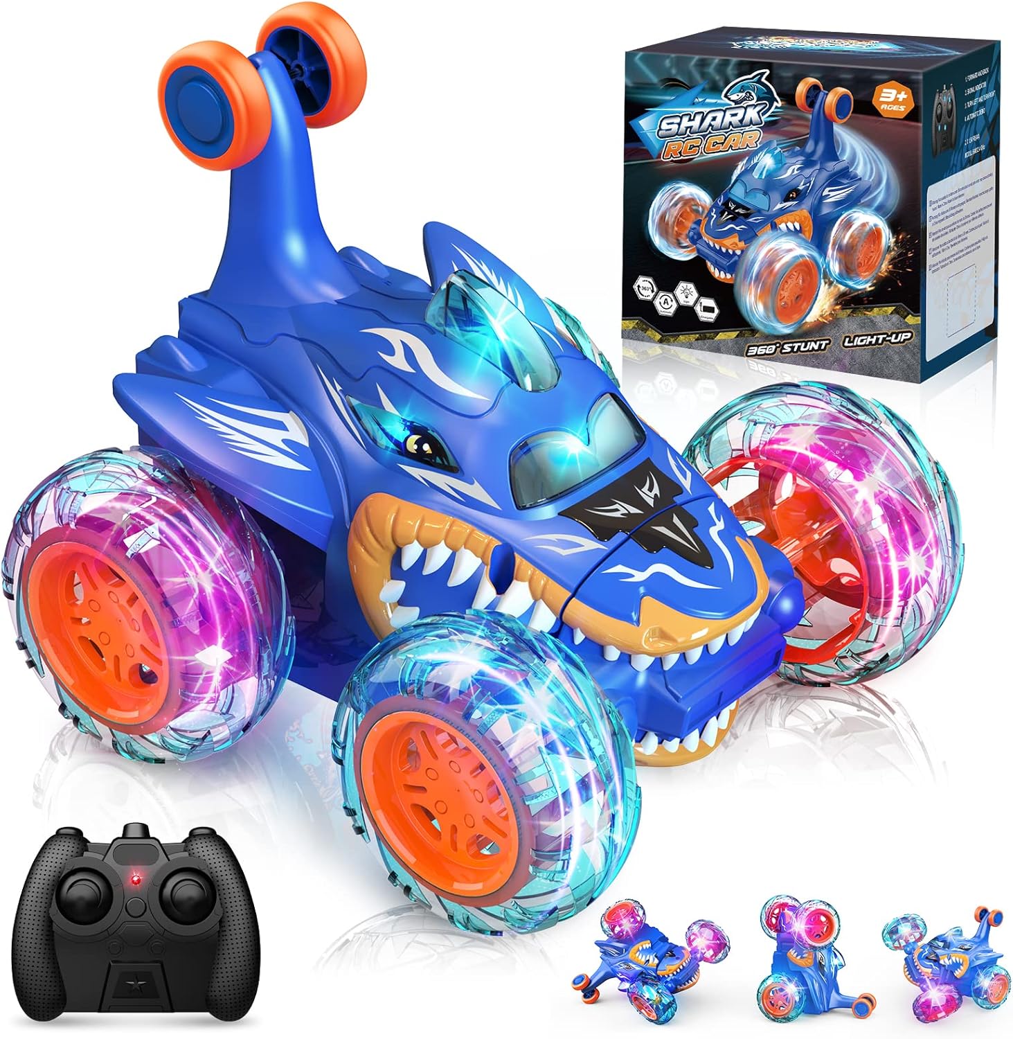 Dislocati RC Stunt Auto – 360°-Drehung, LED-Lichtshow und 2,4-GHz Multiplayer