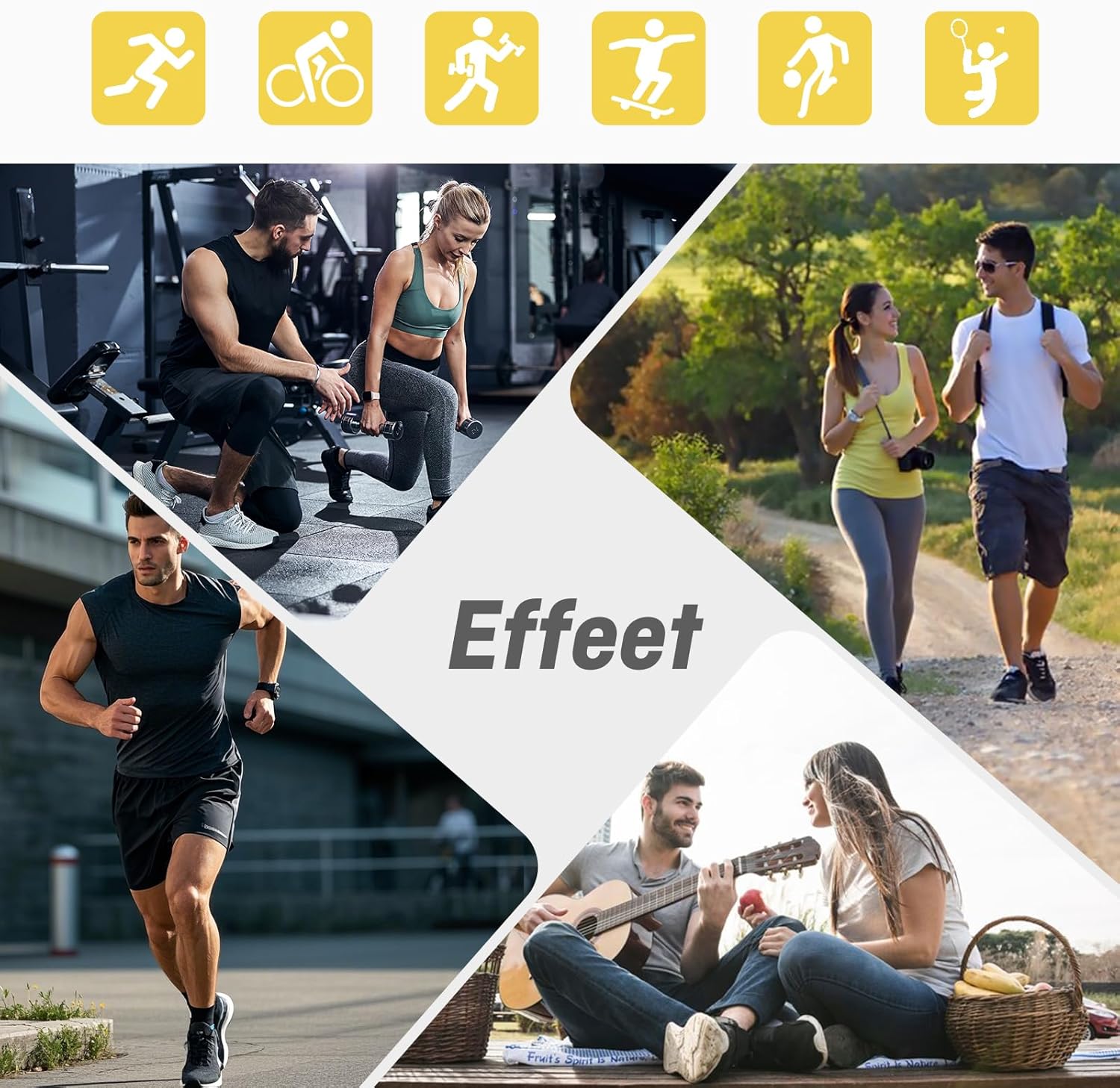 Thumbnail 6 de Effeet Chaussettes Running Homme/Femme – Lot de 6 paires basses respirantes anti-ampoules