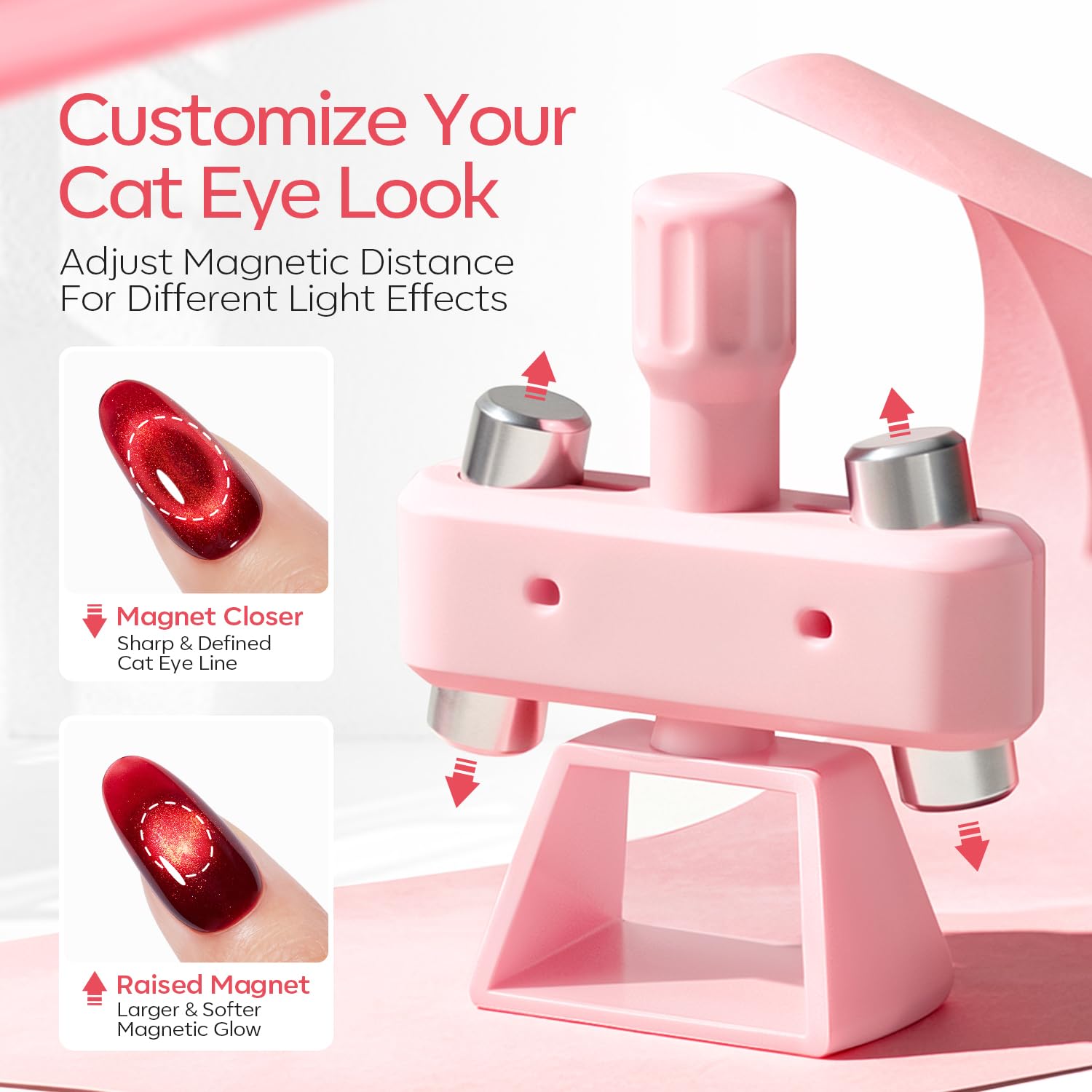 Detalle de Modelones Cat Eye Nail Magnet 360° Rotating