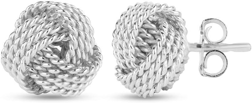 Detalle de LeCalla Love-Knoten Ohrring 8 mm Silber 925