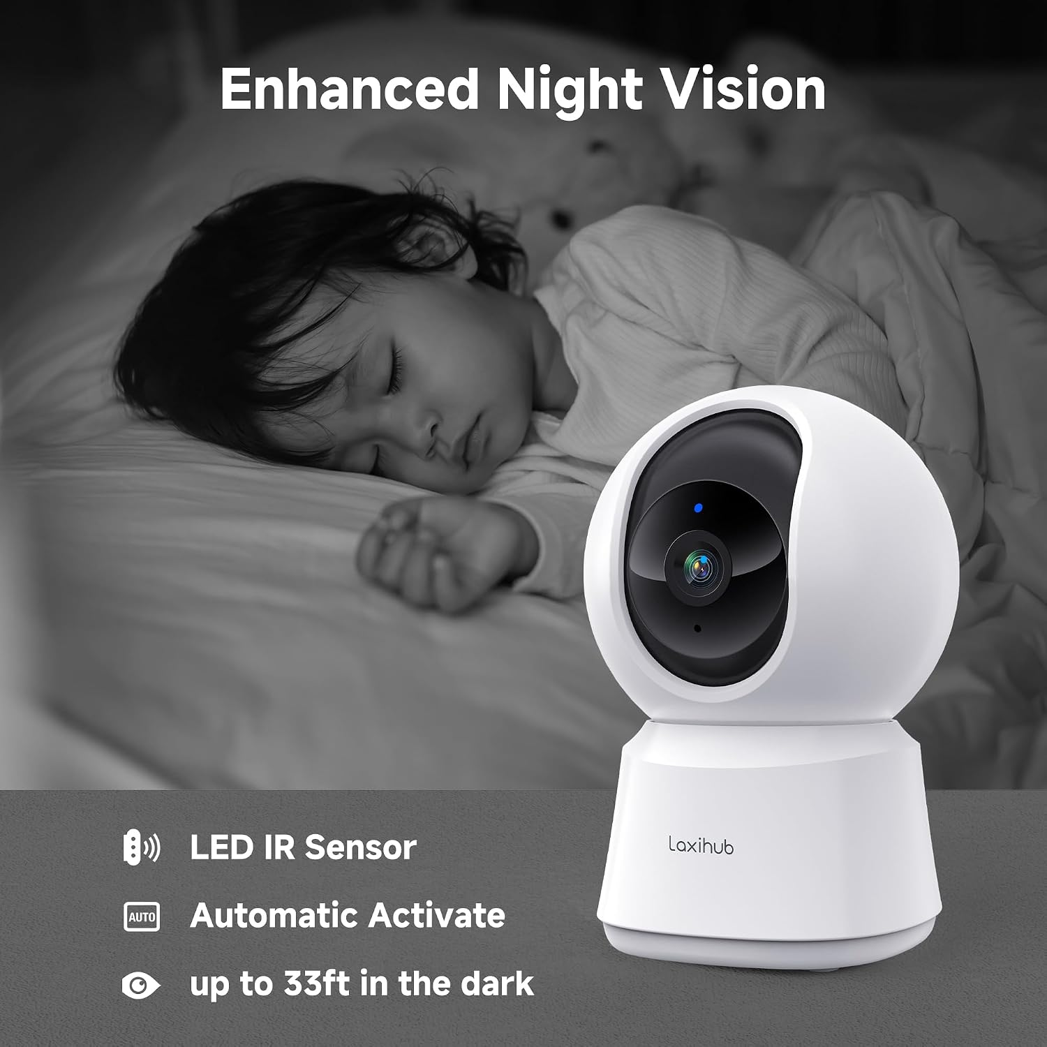 Thumbnail 6 de LAXIHU P2T 2K 3MP Indoor Pet Camera 256GB