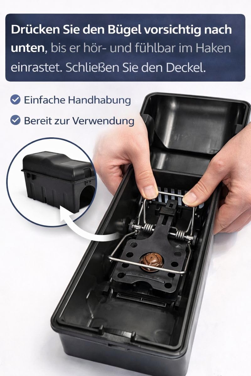 Thumbnail 2 de Rattenfalle Set 2× Köderbox 2× Schlagfalle