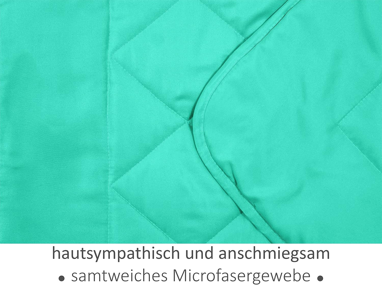 Thumbnail 5 de Npluseins Couette légère été 135 × 200 – Couverture d'été turquoise, idéale pour camping, jardin et invités