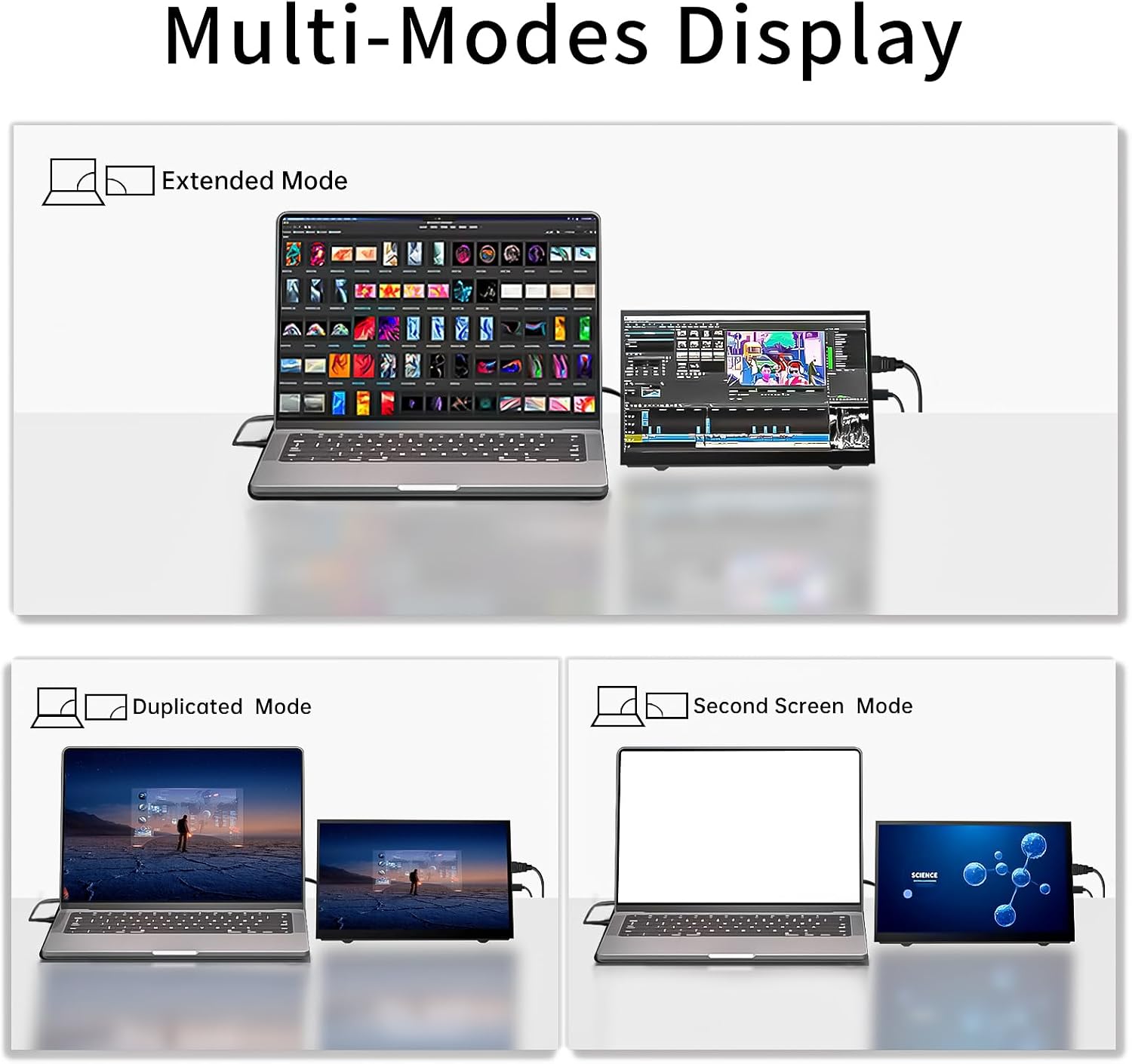 Detalle de HAMTYSAN 7-Zoll Raspberry Pi Bildschirm HDMI Monitor – 800×480 LCD mit Dual-Lautsprechern (Non-Touch)