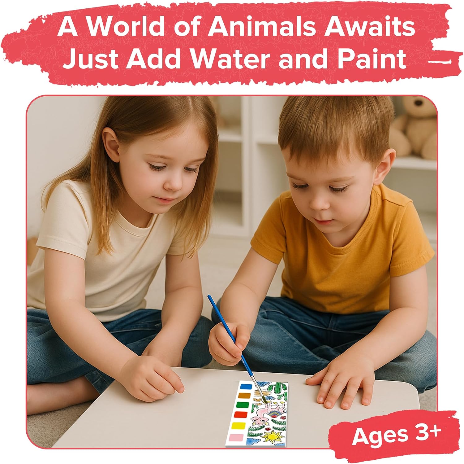 Detalle 2 de Paint with Water Books for Kids, 6-Book Set