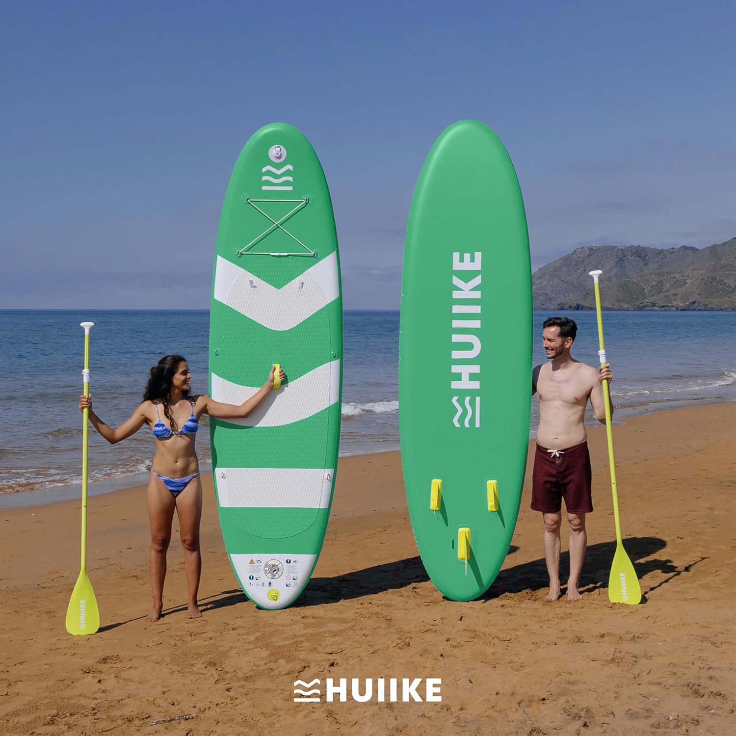 Thumbnail 6 de HUIIKE 10' Inflatable Stand Up Paddle Board for Adults (Full Pack with Oar, Fins & Pump) – 286 lb max load