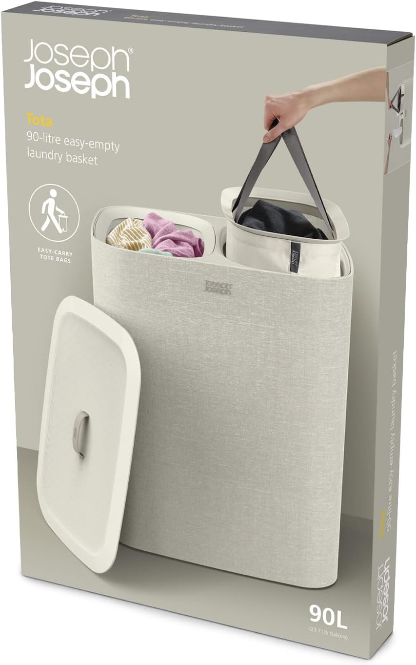 Thumbnail 3 de Joseph Joseph Tota 90-litre Laundry Separation Basket with lid