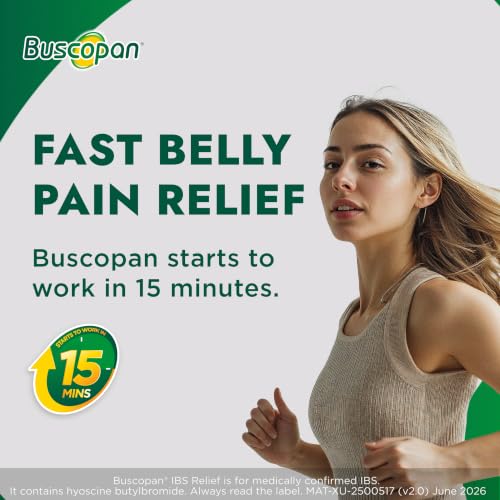 Thumbnail 1 de Buscopan IBS Relief Tablets 60 (Hyoscine butylbromide) – Quick Source‑Targeted Belly Pain Relief