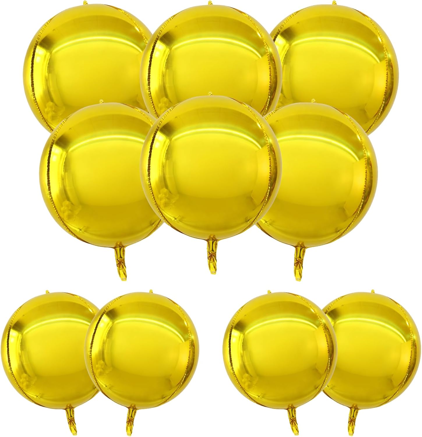 Thumbnail 6 de Lot de 10 grands ballons ronds géants en aluminium 4D YuBeiKoo – rouge fuchsia