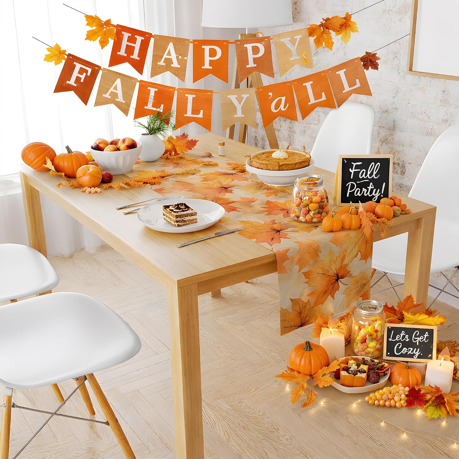 Thumbnail 6 de Fall Table Runner, 73 × 13.8 Inches