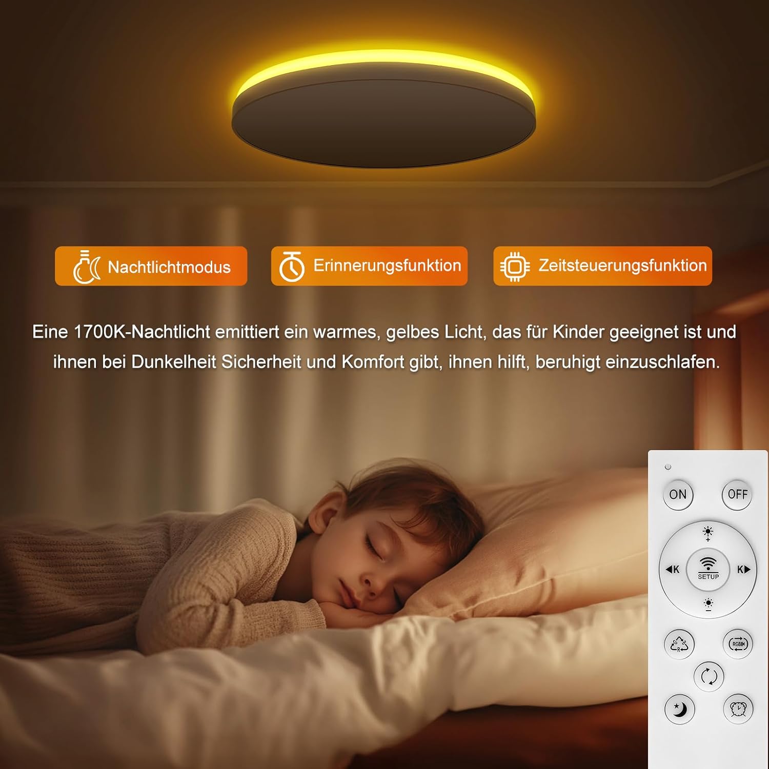 Thumbnail 5 de ToyGlee LED Deckenleuchte Dimmbar 36W Ø30cm