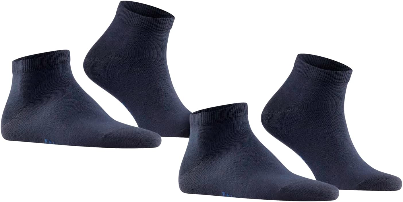 Detalle de FALKE Herren Happy 2-Pack Sneaker-Socken – atmungsaktive Baumwolle, verstärkt, kurz