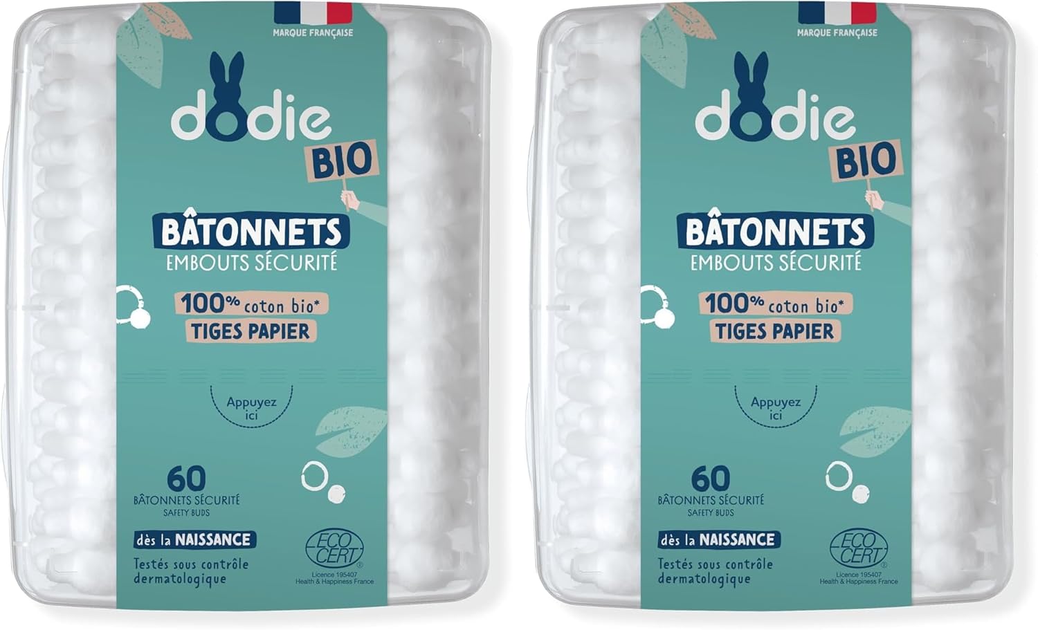 Thumbnail 1 de Dodie Bastoncini Bio per Bambini dalla Nascita, 60 Pezzi