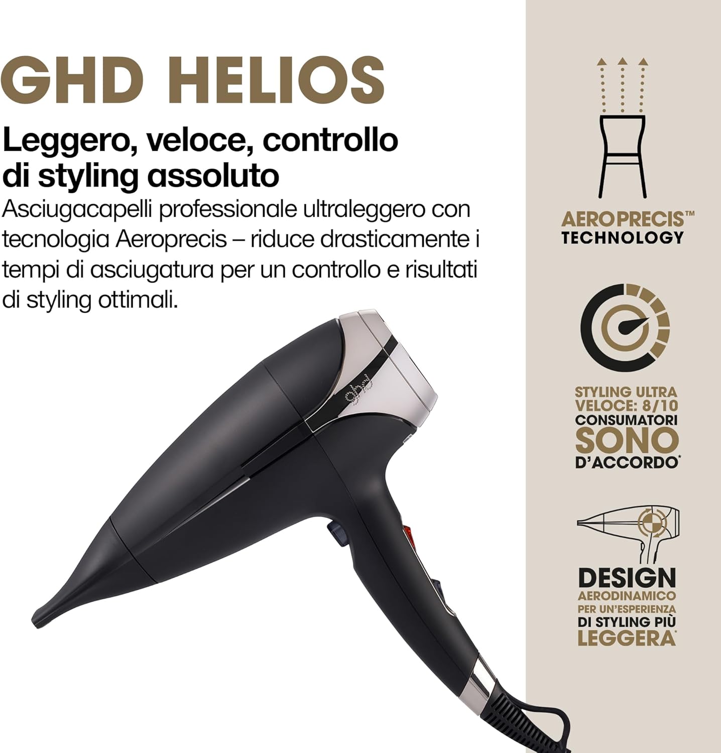 Thumbnail 2 de ghd Helios asciugacapelli professionale ionico anticrespo ad aria veloce