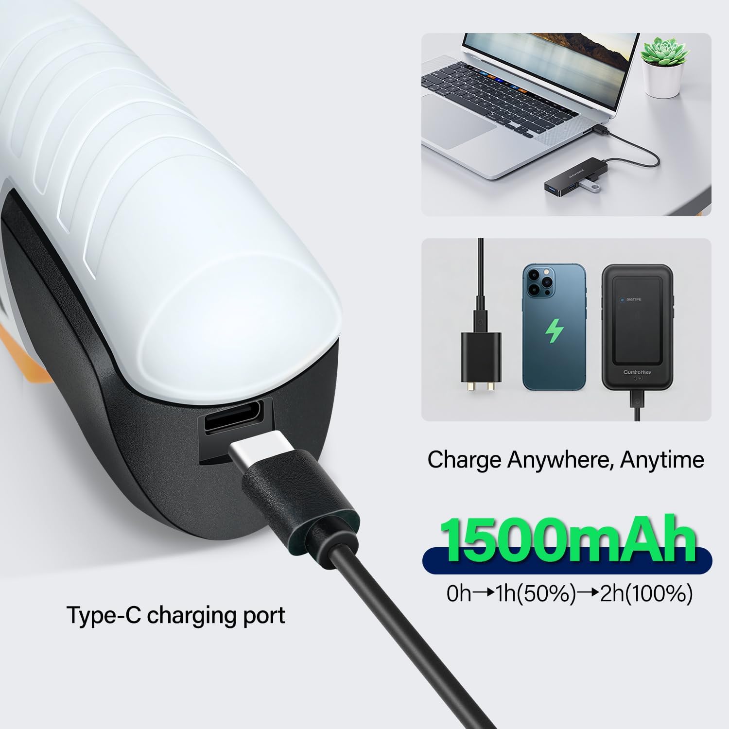 Detalle 2 de Goldsea Avvitatore a Batteria 1.5Ah 4.2V: pratico cacciavite elettrico 90°-180° con LED, 10 punte e ricarica USB-C per fai da te domestico