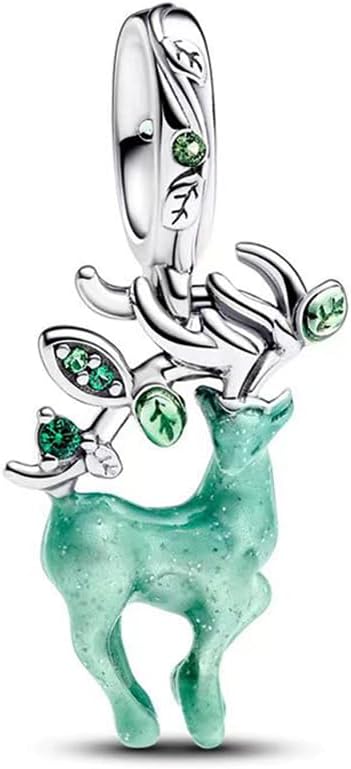 Detalle de Feitery Charms kompatibel mit Pandora Kirschblüten – Damen-Armbandanhänger zum freien Kombinieren