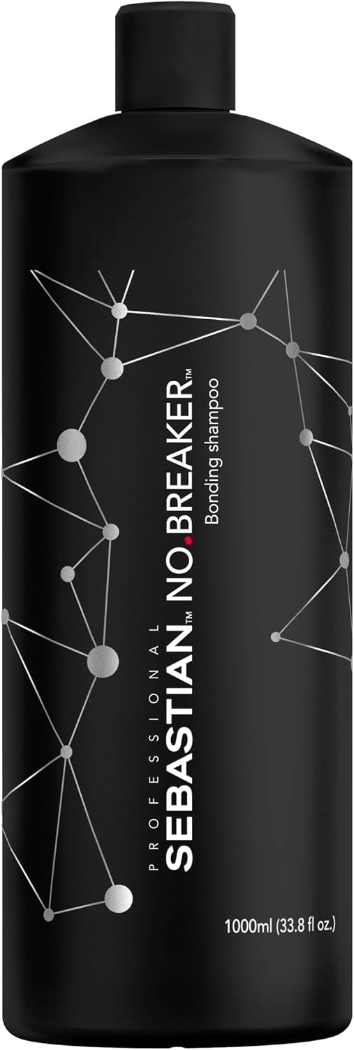 Detalle de Sebastian Professional No. Breaker Shampoing reconstructeur anti-casse, protection cheveux secs et abîmés (1L)