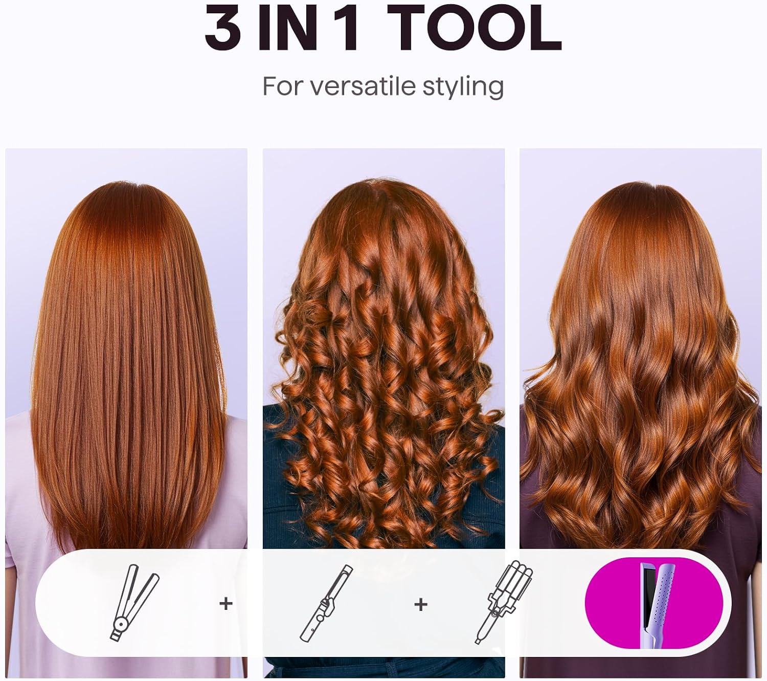 Detalle 2 de Wavytalk Airflow Styler Purple 1.25 Inch