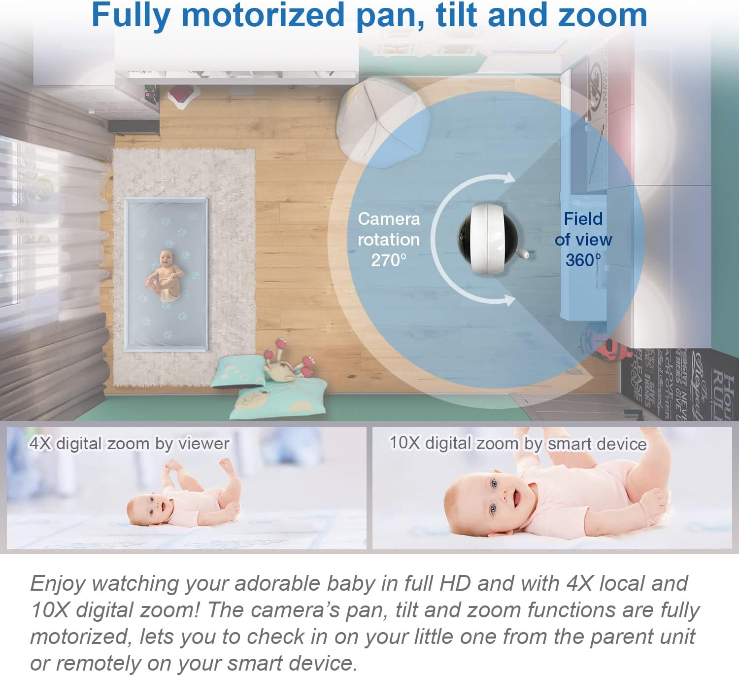 Thumbnail 3 de VTech RM7764-2HD 7" Baby Monitor