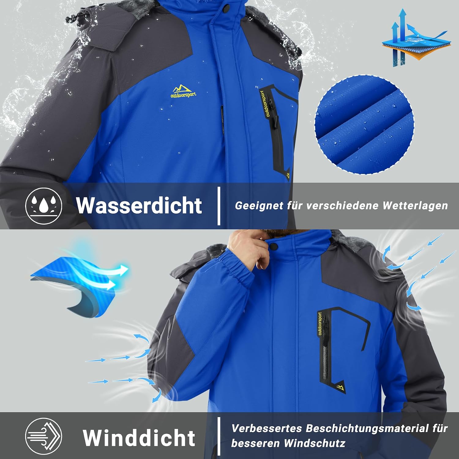 Detalle 2 de KEFITEVD Skijacke Herren