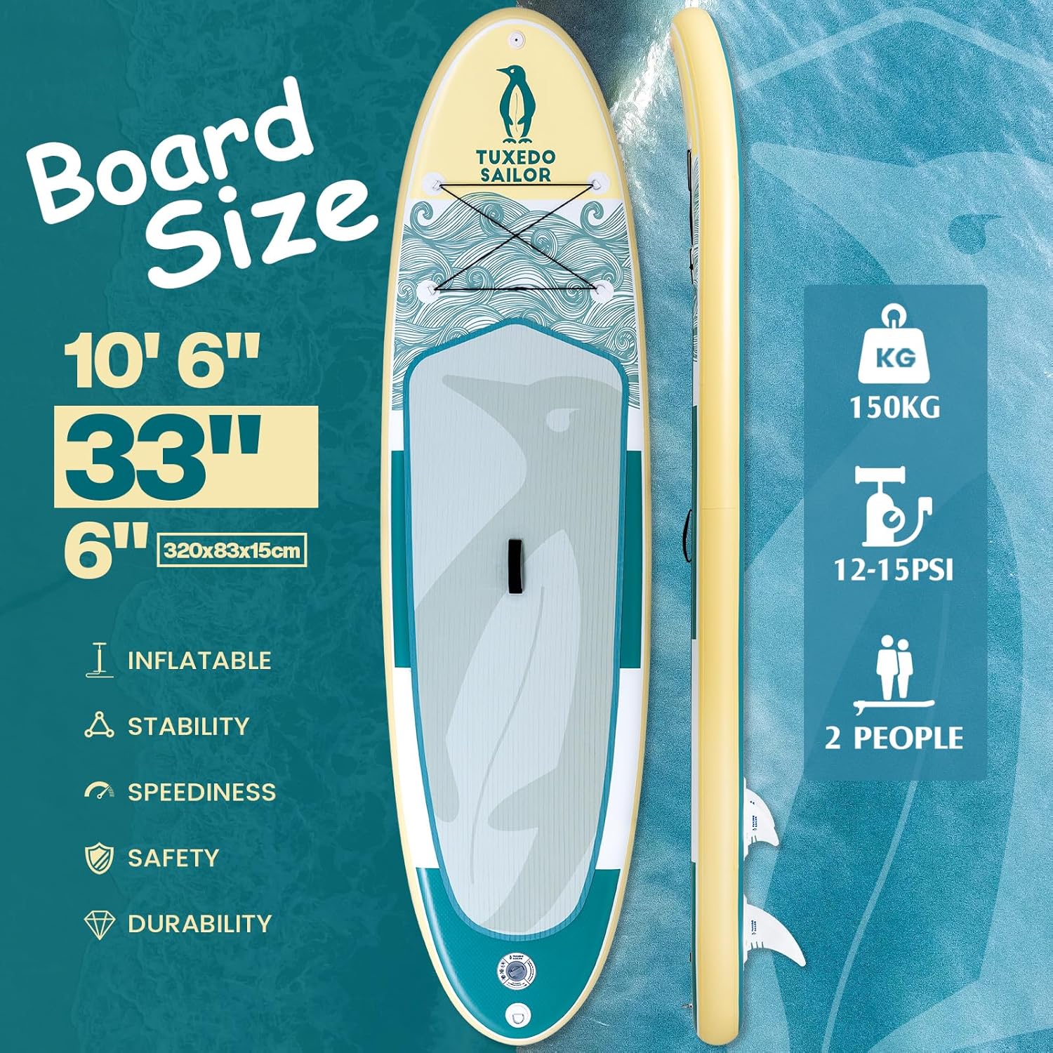 Thumbnail 1 de Tuxedo Sailor Tabla Paddle Surf Hinchable 1 unidad