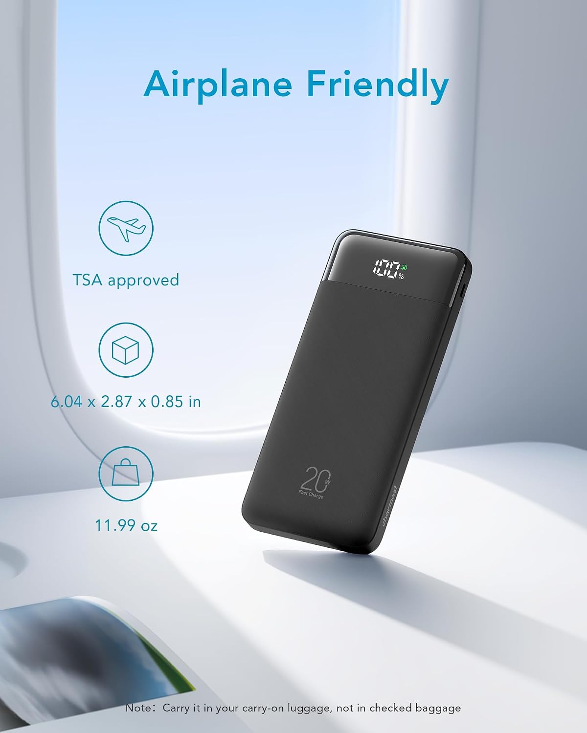 Thumbnail 6 de Charmast 20000mAh Power Bank with 4 Built-in Cables (22.5W Fast Charging)