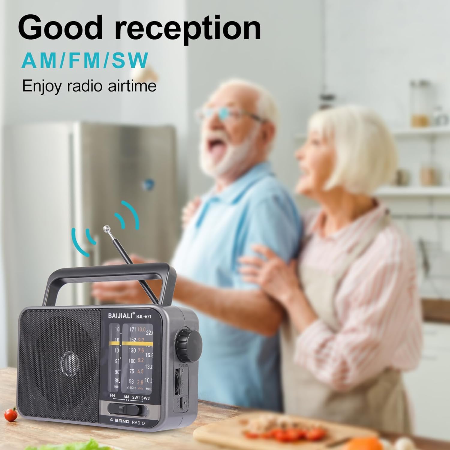 Thumbnail 5 de BJL-671 Portable AM/FM Transistor Radio with USB 1️⃣