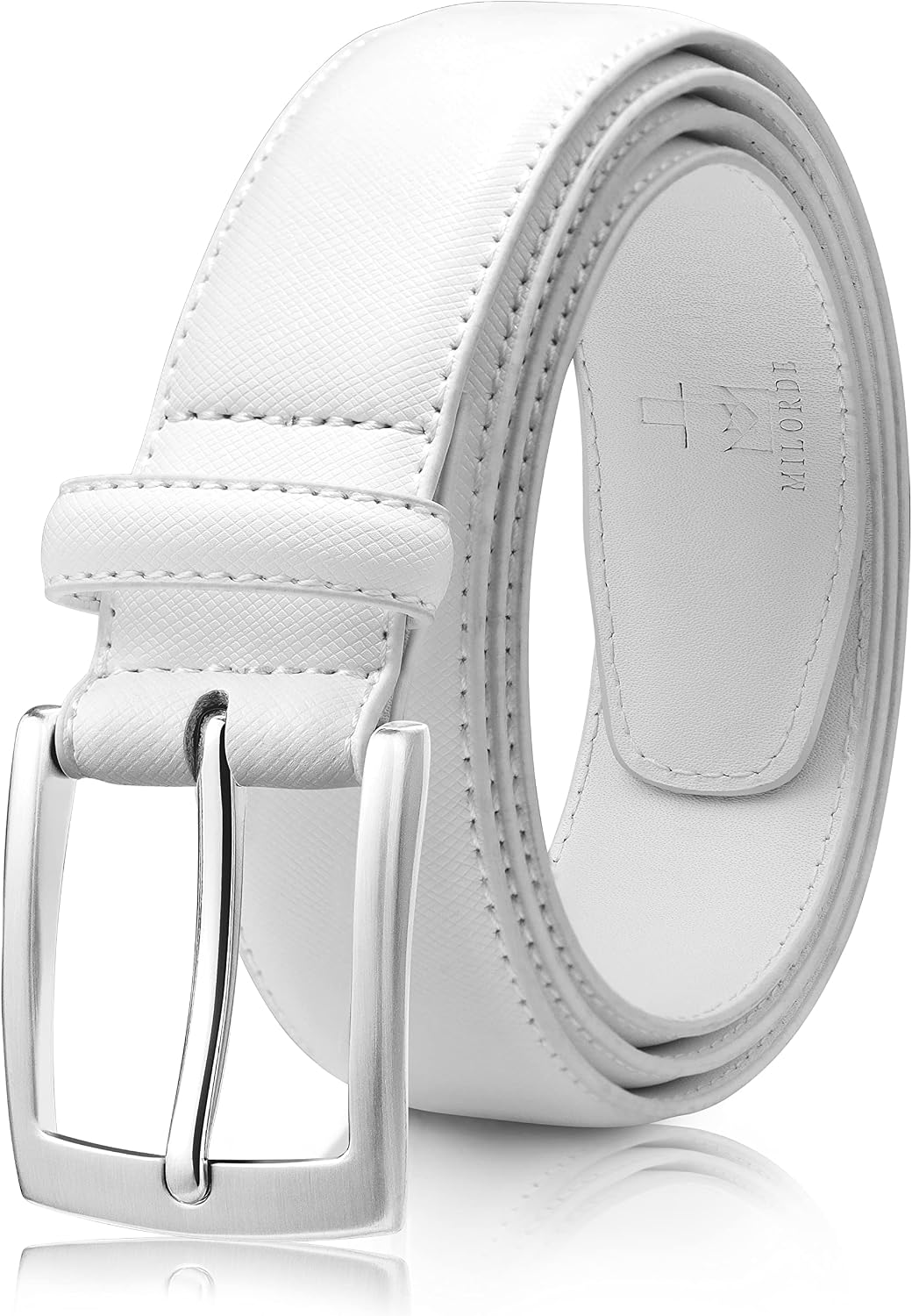 Thumbnail 6 de MILORDE Men's Genuine Leather Dress Belt