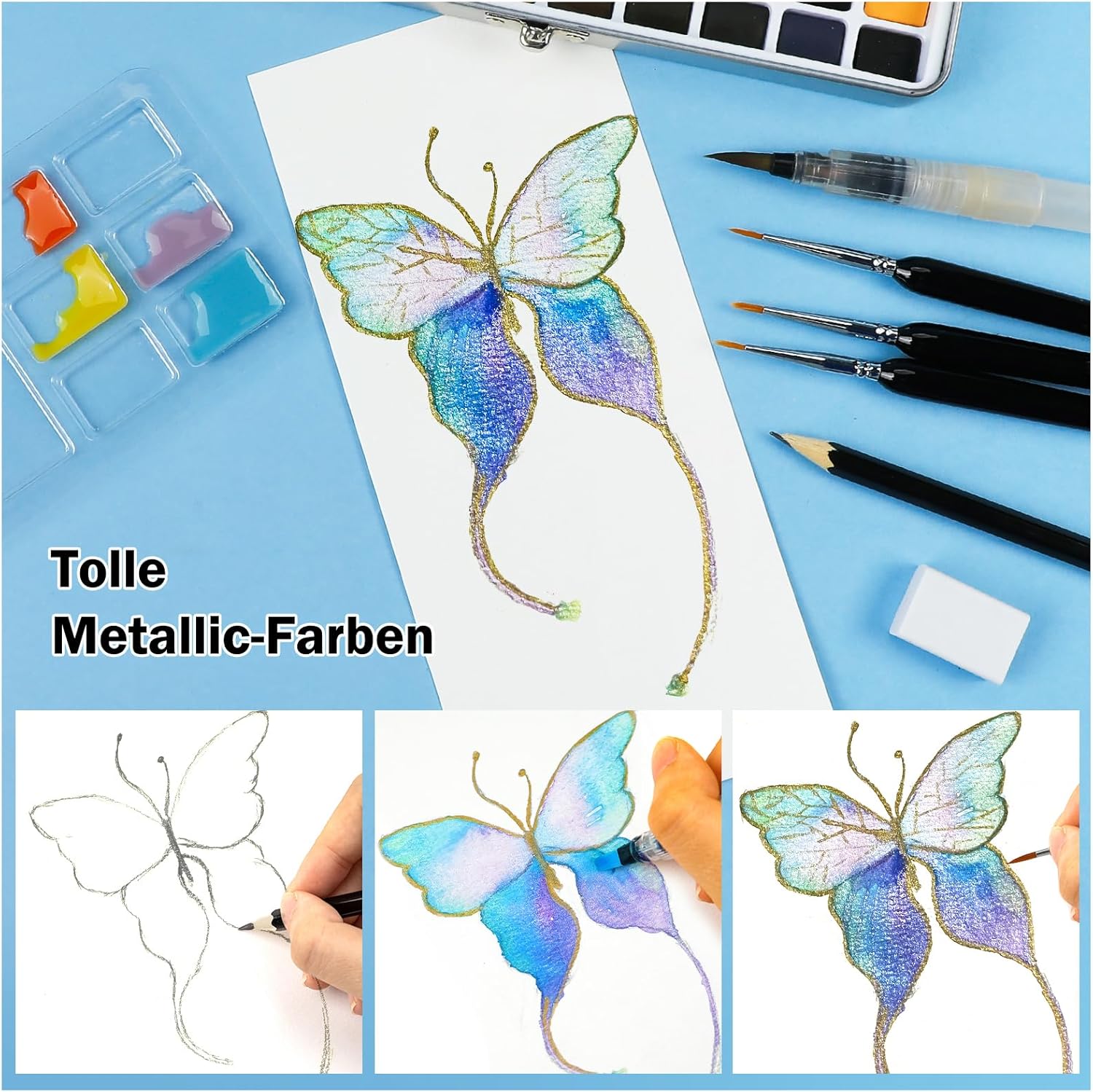 Thumbnail 4 de APOGO Palette d’aquarelle 50 couleurs 🎨