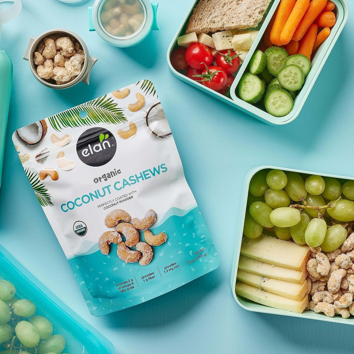 Detalle 1 de Elan Coconut Cashews 160 g