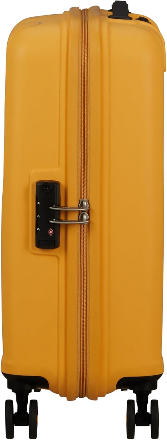 Detalle de American Tourister Ellipso Spinner 55 valigia a mano rigida da cabina 55x40x20 cm (32L) giallo, TSA e 4 ruote