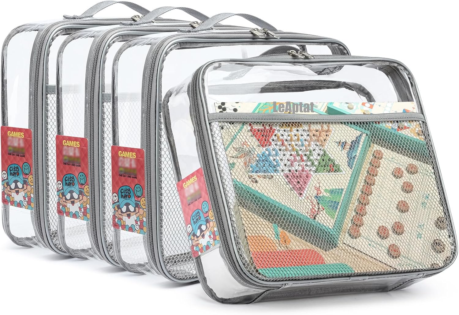 Detalle de PVC Toy Storage Bags 4-Pack