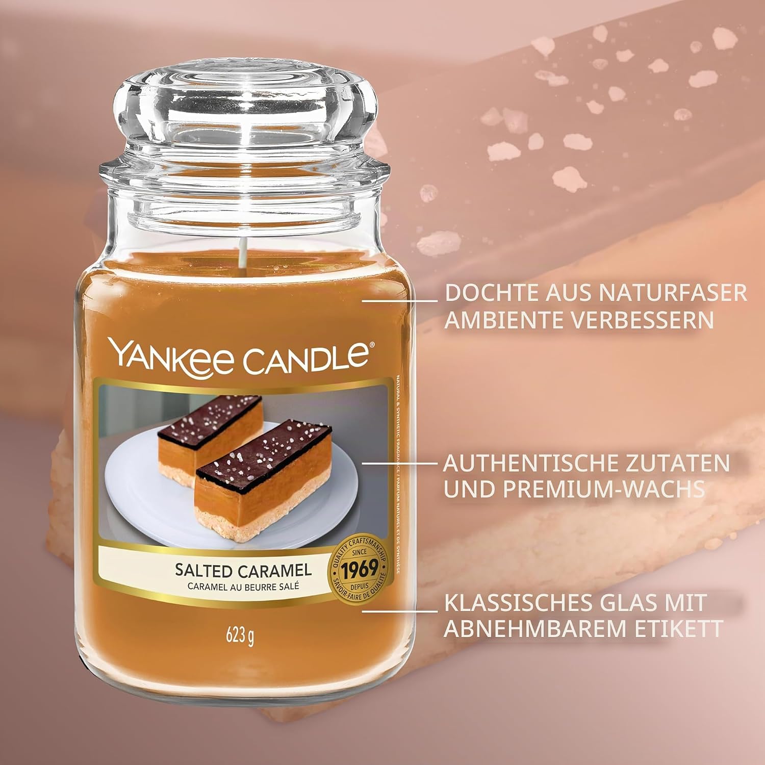 Thumbnail 3 de Yankee Candle Salted Caramel 150 Std. Duftkerze