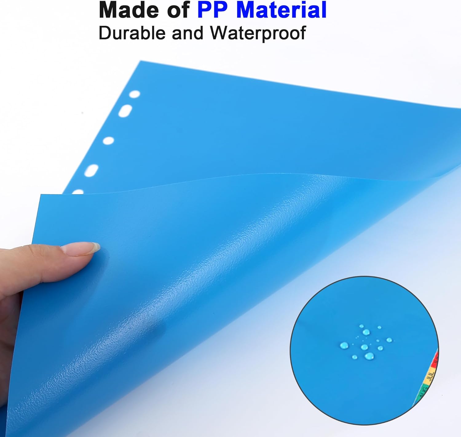 Detalle 1 de ROSHINE 1–12 A4 Part File Dividers (10-pack) with 11-Hole Design and Colour Index Set