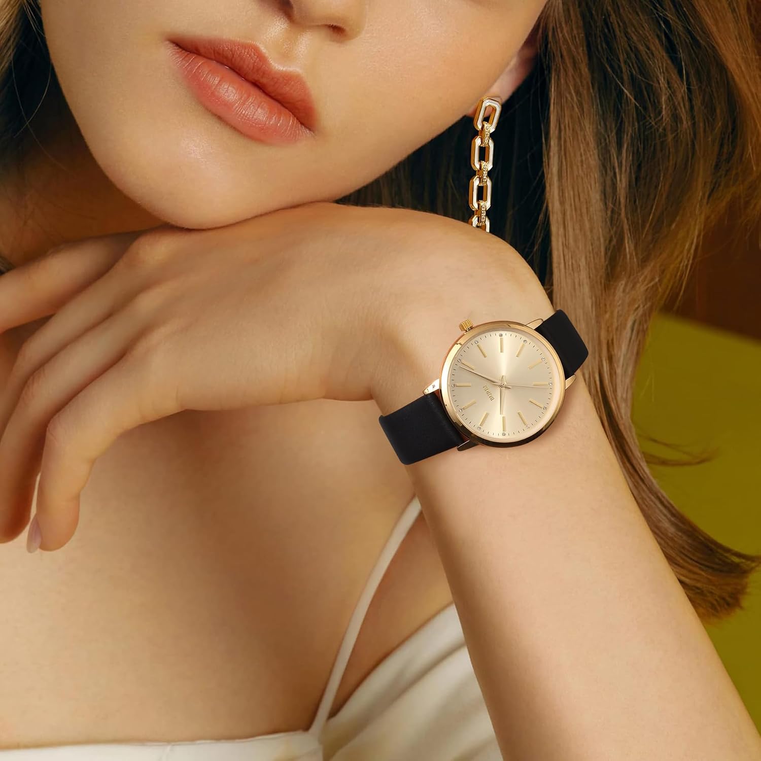 Thumbnail 6 de BUREI Orologio donna minimalista 3 ATM