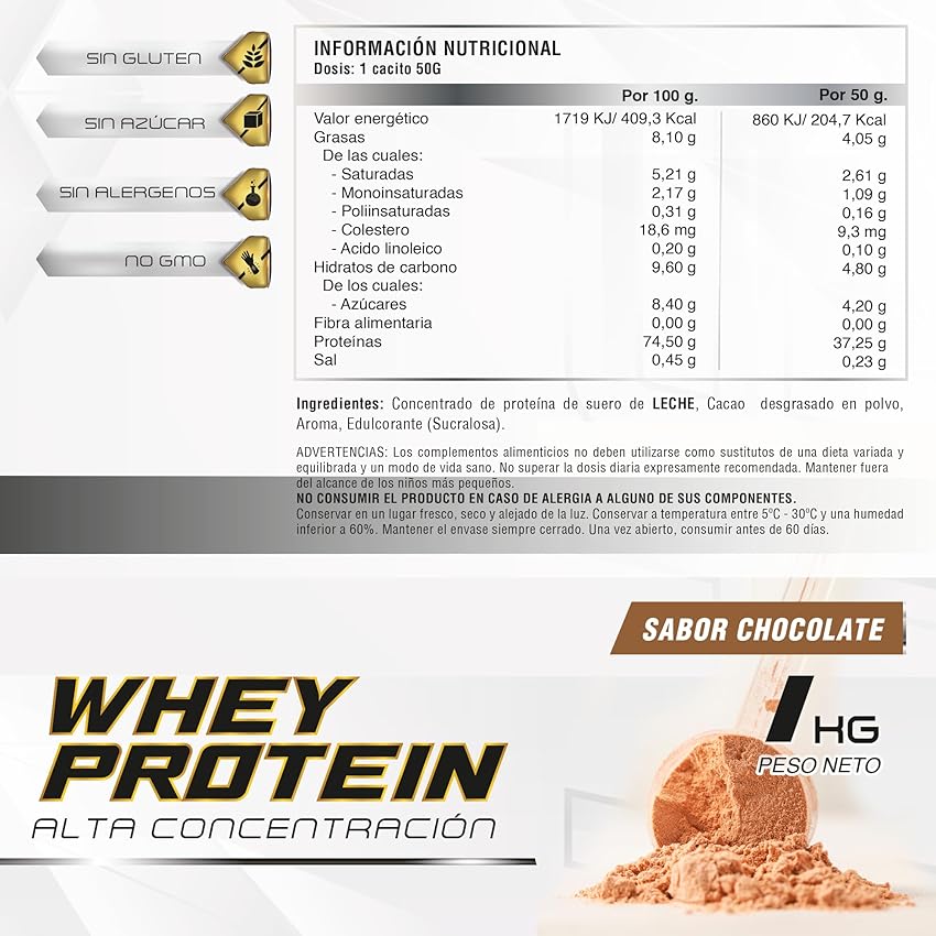 Thumbnail 6 de Whey Protein en Polvo 100% Pura 💪 1kg