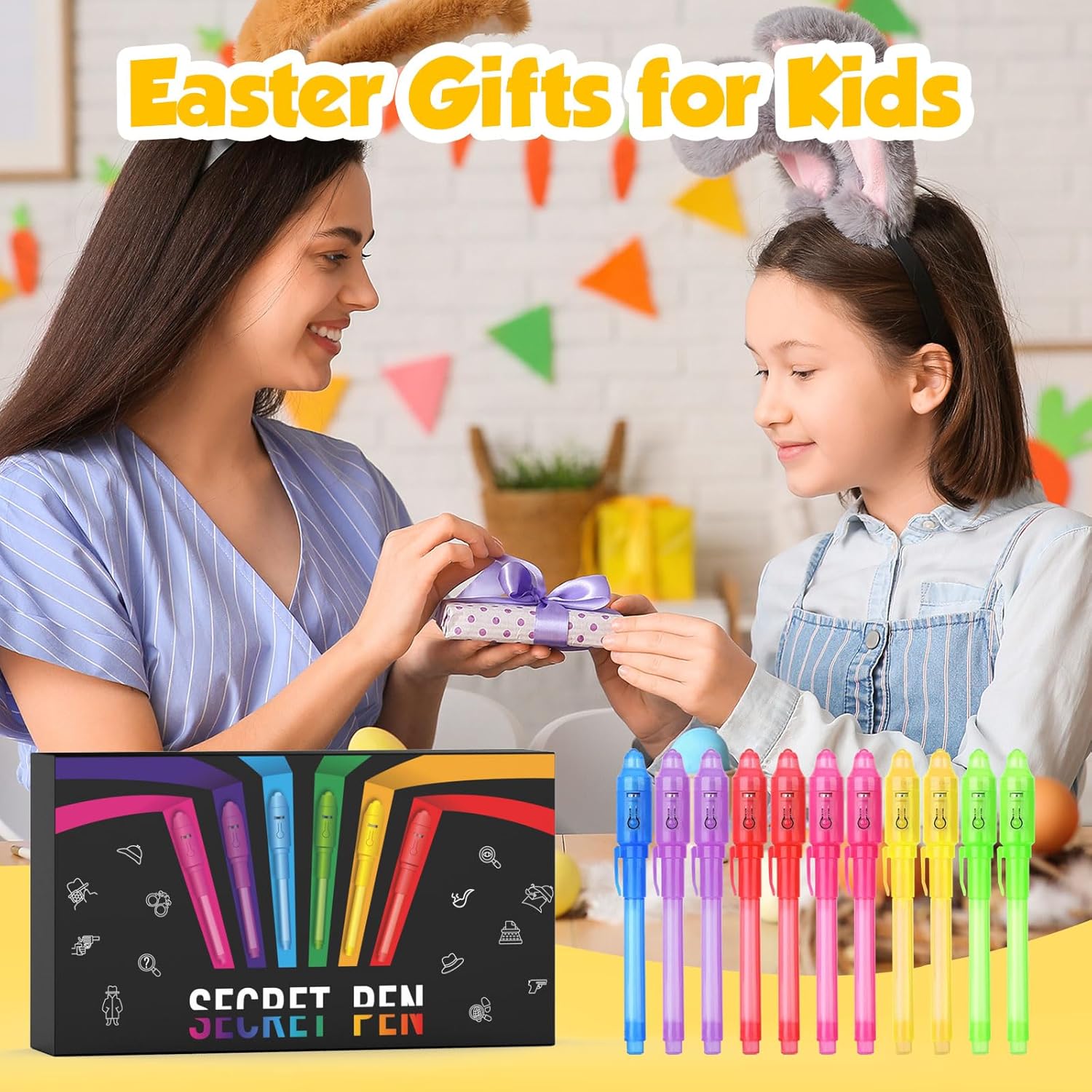 Detalle 2 de Amteker Zauber-UV-Stifte 12er Set für Kinder