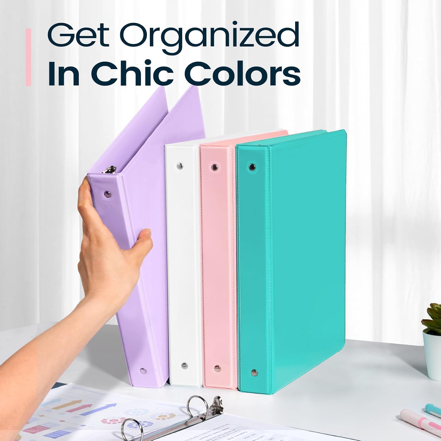 Thumbnail 6 de Sooez 3-Ring Binder, 2-Inch