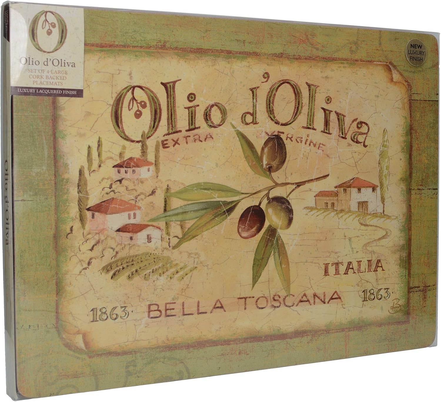 Detalle de Creative Tops Tapas de Corcho para Olio D’Oliva, Juego 4 🍈