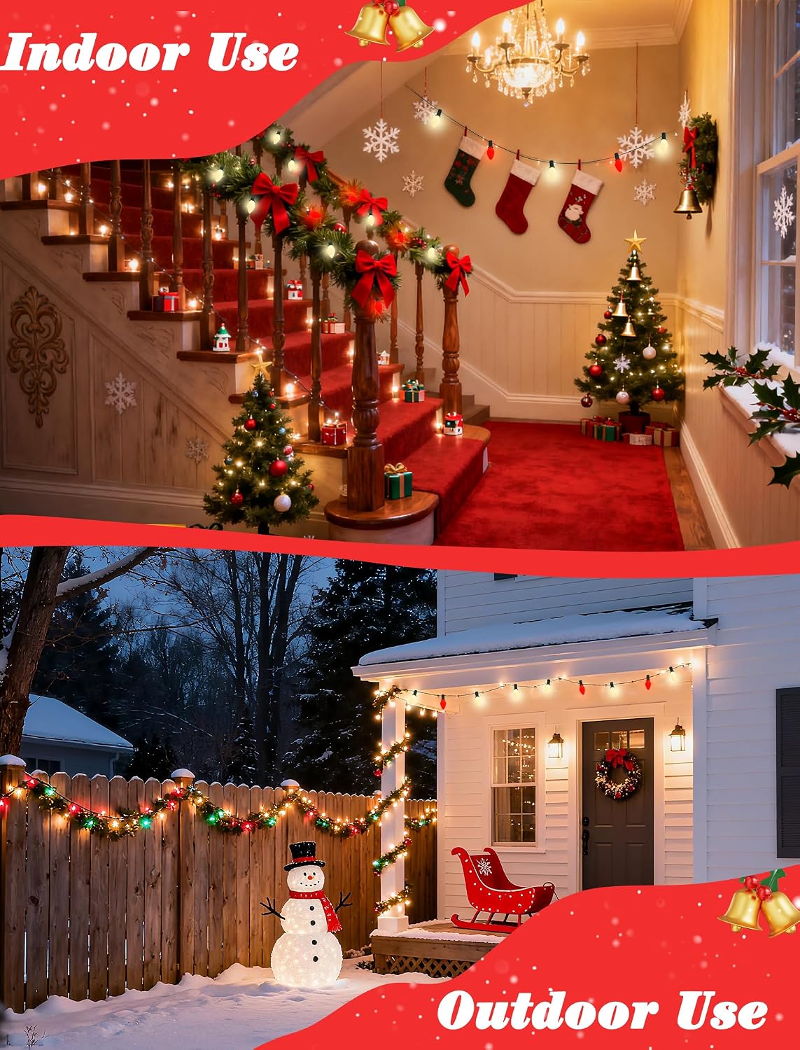 Detalle 2 de Oviejo C7 LED 25 ft Christmas String Lights ๐