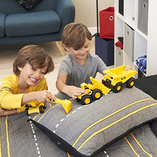 Detalle de CAT Ensemble de Véhicules de Construction – 3 engins CAT pour enfants dès 2 ans