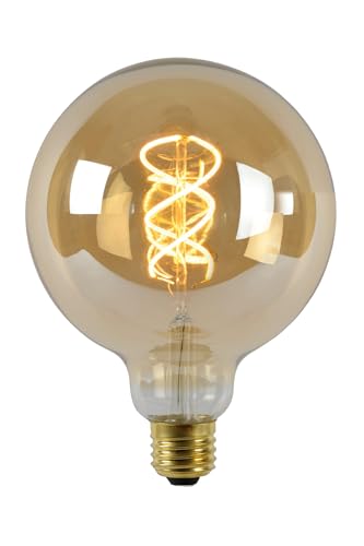 Detalle de LUCIDE G125 Lámpara de filamento Ø12,5 cm LED 2200K ámbar