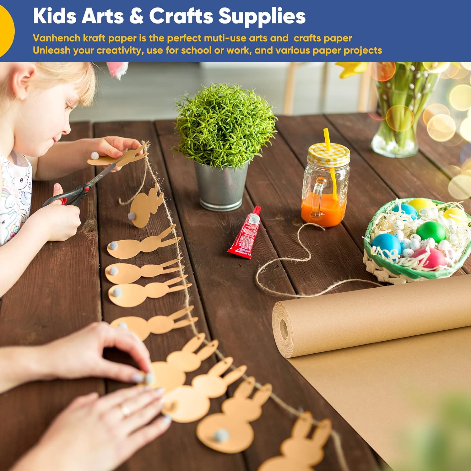 Detalle 2 de Vanhench Kraft Paper Roll 100 Feet