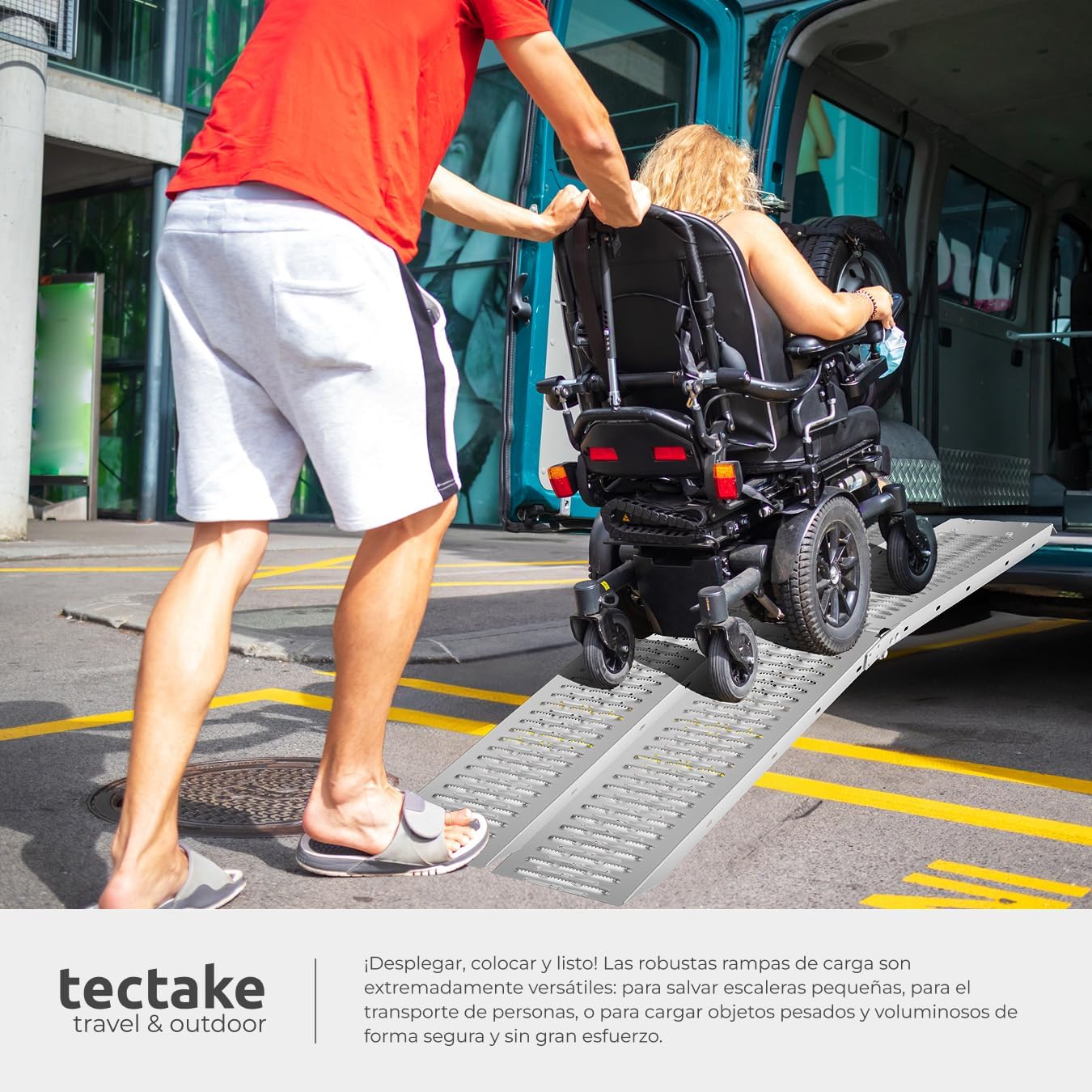 Thumbnail 6 de tectake® 2X Rampas plegables 186 cm para carga
