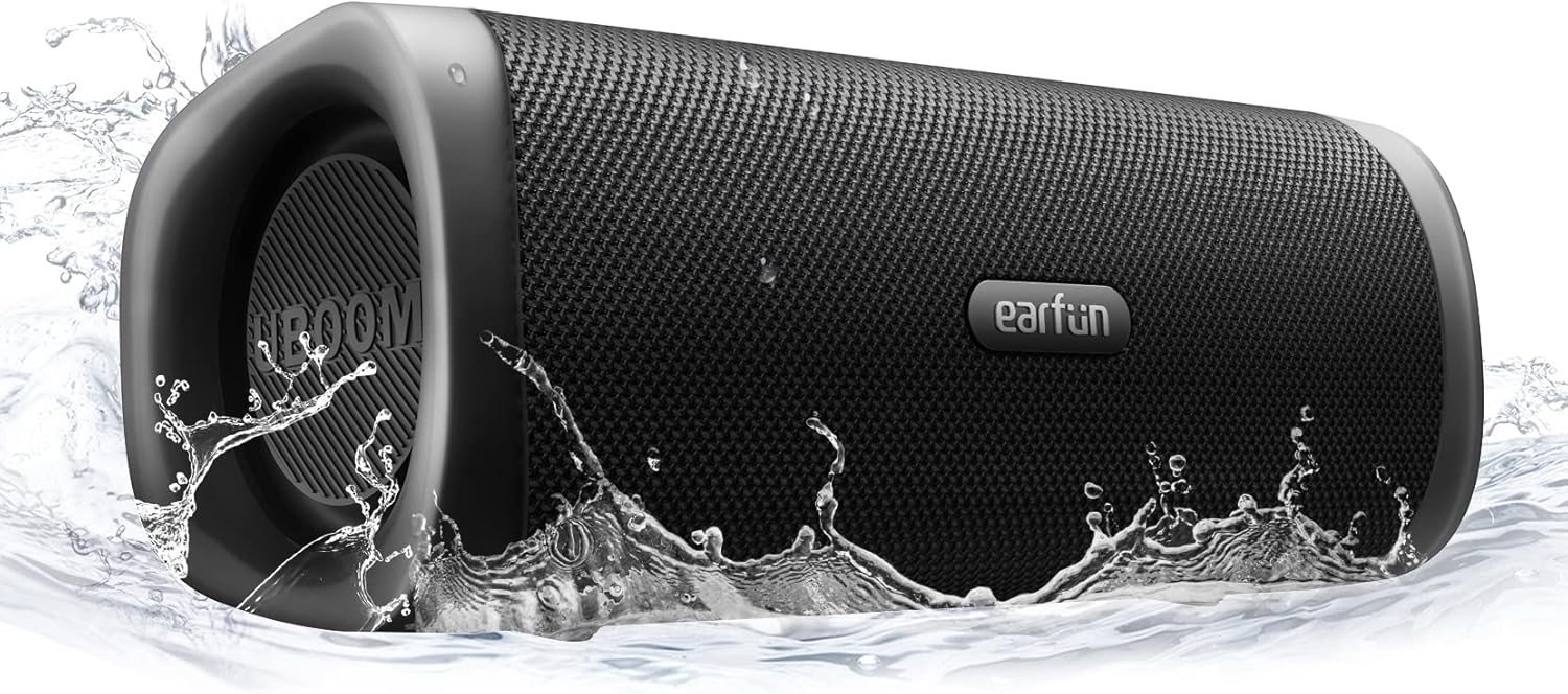 Detalle de EarFun UBOOM L: 28W Portable Speaker with IP67, Dual Pairing & Low Latency