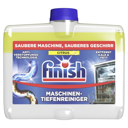Detalle de Finish Citrus Maschinentiefenreiniger 4 x 250 ml – gründliche Reinigung mit Zitrusduft
