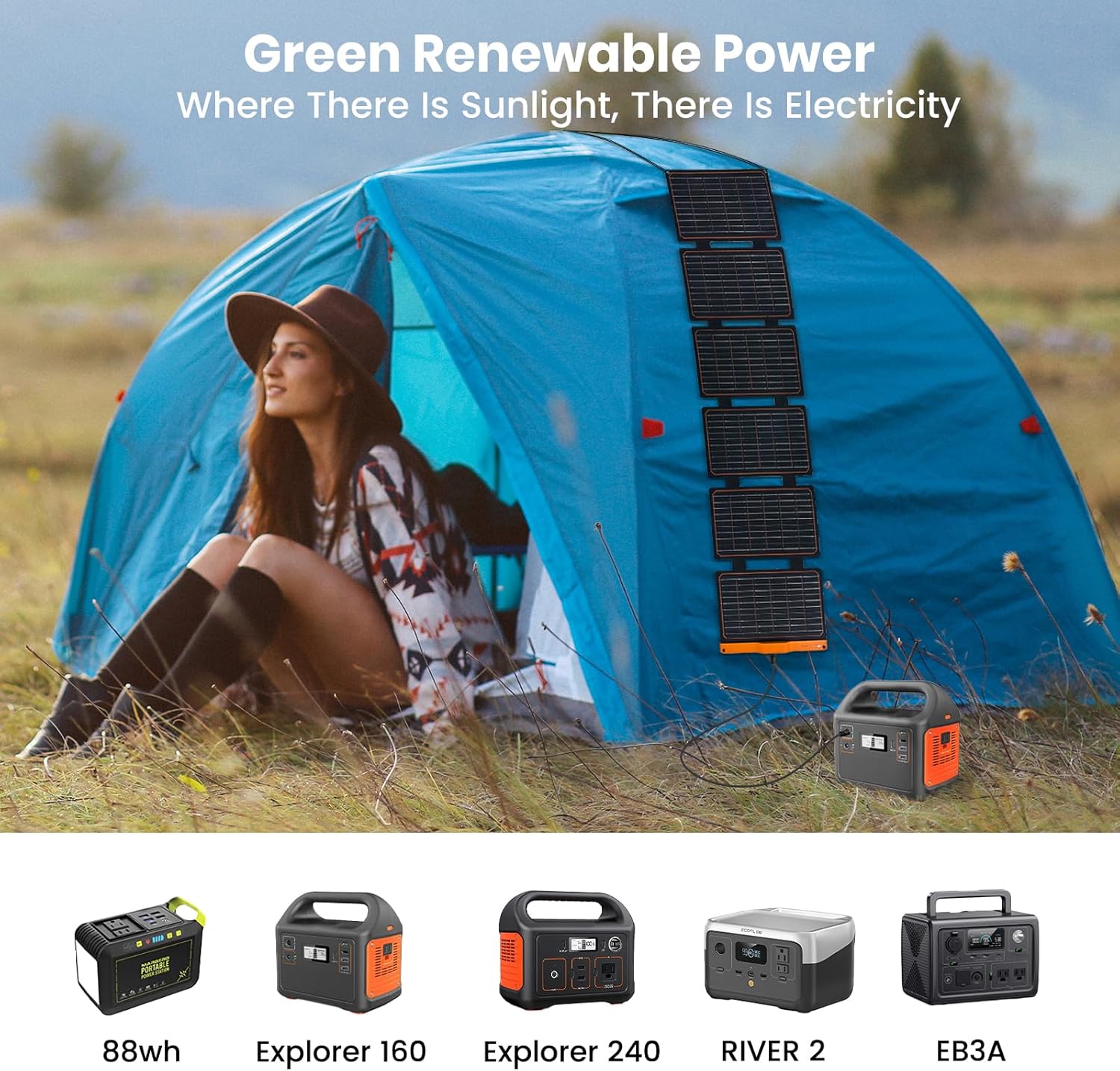 Thumbnail 5 de FlexSolar 60W Portable Solar Panel Charger