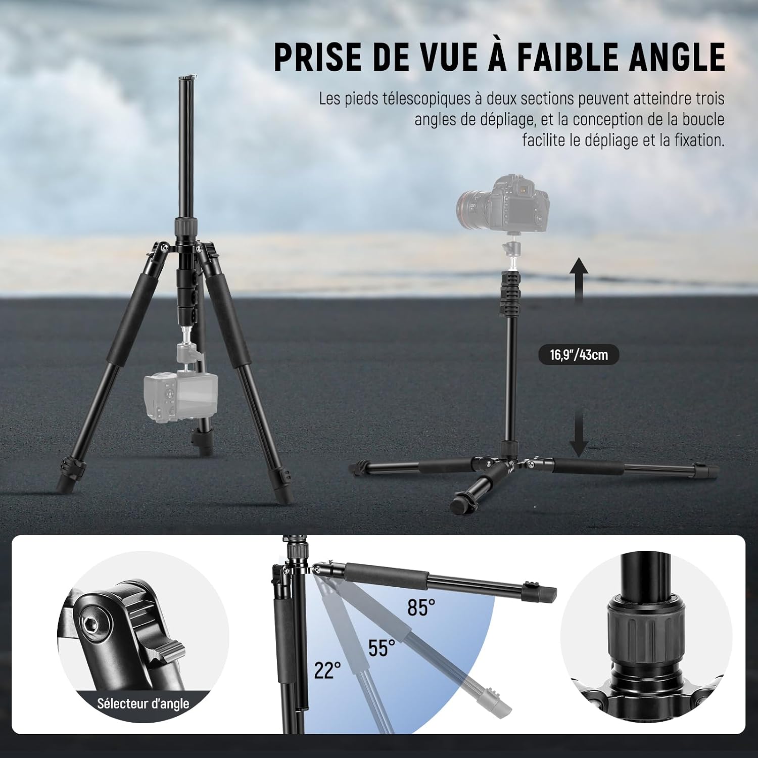Detalle 2 de NEEWER ST195 support lumière 2 kg