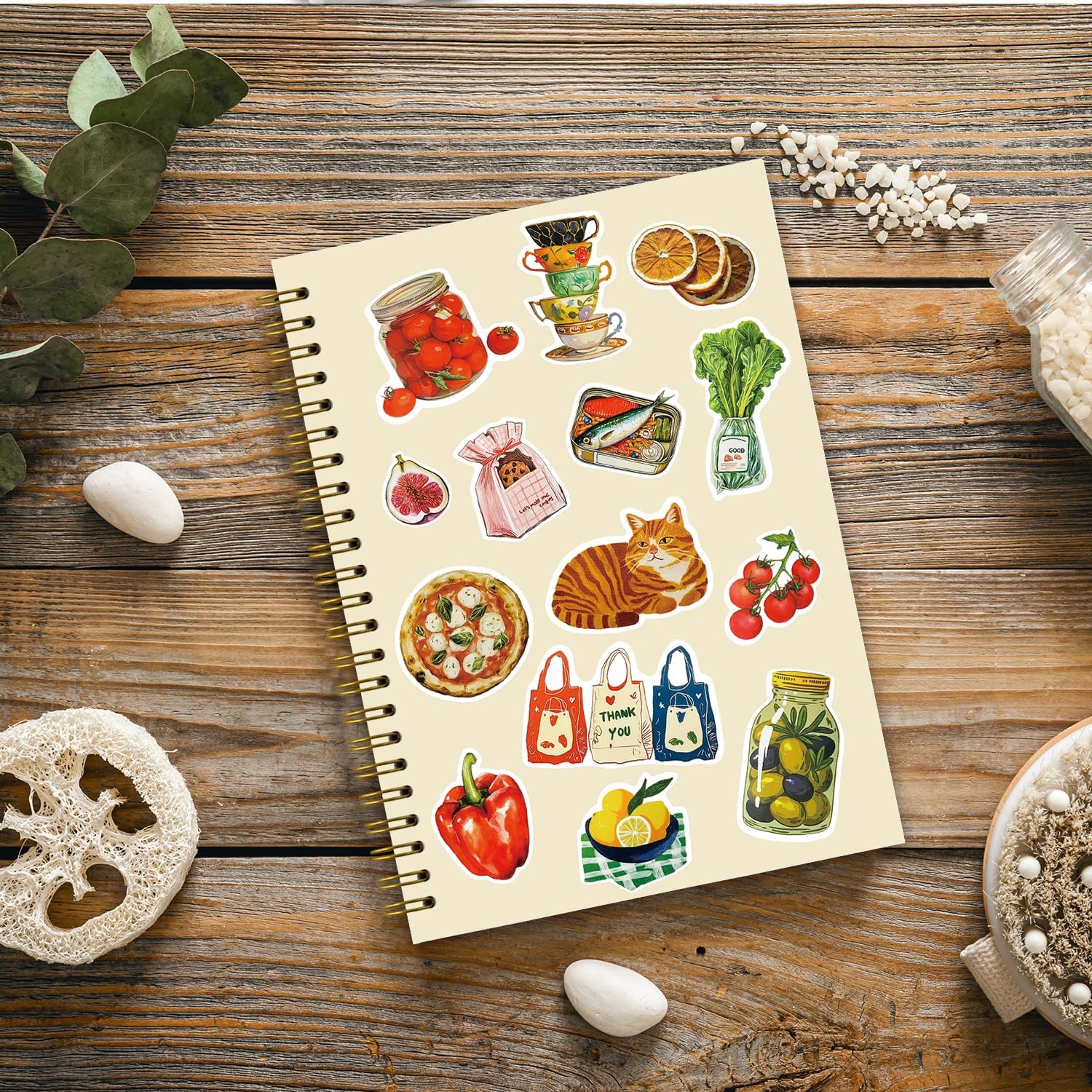 Detalle de NaZaUK Spiral Notebook 5.5 x 8.3 Inch